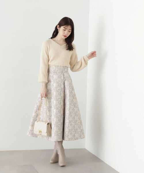 PROPORTION BODY DRESSING（プロポーションボディドレッシング）の「ショート丈フェザーニット / 1213270919（ニット/セーター・レディース・オフホワイト/グレー/テラコッタ/ダークグレー・FREE）」の17枚目の写真