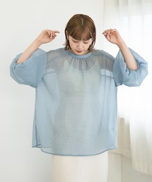 KBF | バルーンスリーブ2WAYリボンブラウス(シャツ/ブラウス)