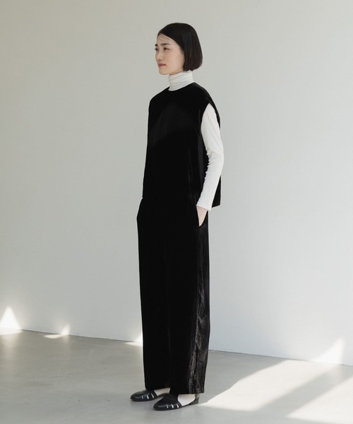 かぐれ（カグレ）の「シルクレーヨンベルベットパンツ（その他パンツ・レディース・ブラック・FREE）」の5枚目の写真