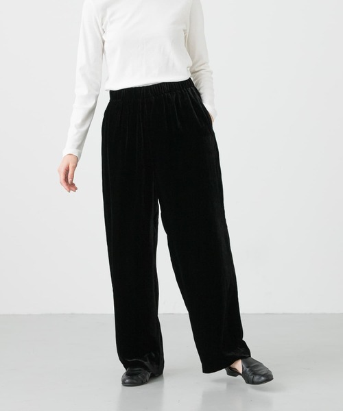 かぐれ（カグレ）の「シルクレーヨンベルベットパンツ（その他パンツ・レディース・ブラック・FREE）」の7枚目の写真