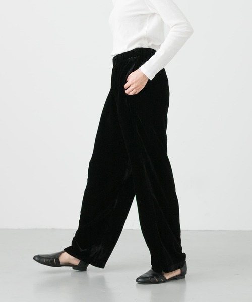 かぐれ（カグレ）の「シルクレーヨンベルベットパンツ（その他パンツ・レディース・ブラック・FREE）」の8枚目の写真