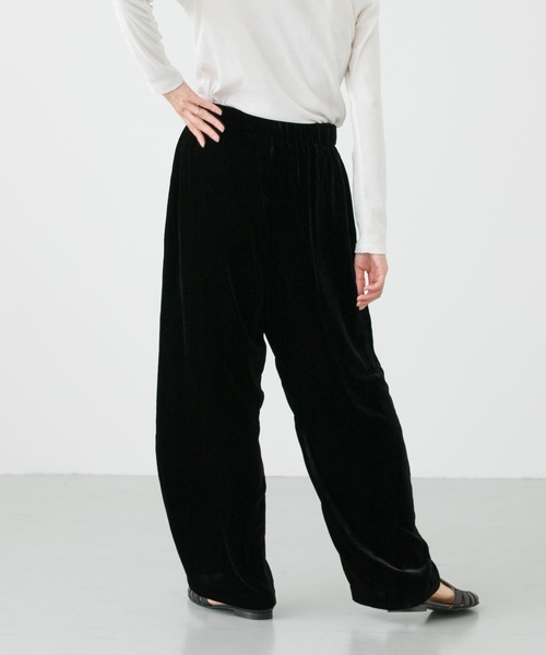 かぐれ（カグレ）の「シルクレーヨンベルベットパンツ（その他パンツ・レディース・ブラック・FREE）」の9枚目の写真