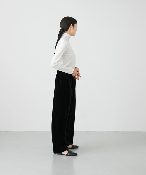かぐれ（カグレ）の「シルクレーヨンベルベットパンツ（その他パンツ・レディース・ブラック・FREE）」の13枚目の写真