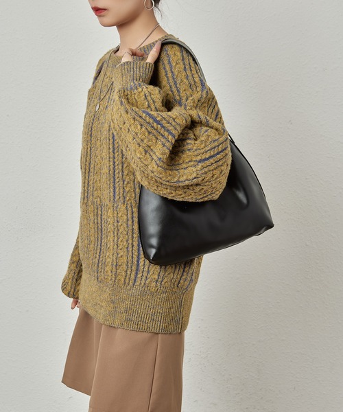 LA VORAGINE（ラ ヴォラジネ）の「ワンハンドルショルダーバッグ（ショルダーバッグ・レディース・ベージュ/ブラック/アイボリー・FREE）」の22枚目の写真