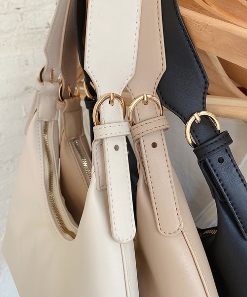 LA VORAGINE（ラ ヴォラジネ）の「ワンハンドルショルダーバッグ（ショルダーバッグ・レディース・ベージュ/ブラック/アイボリー・FREE）」の10枚目の写真