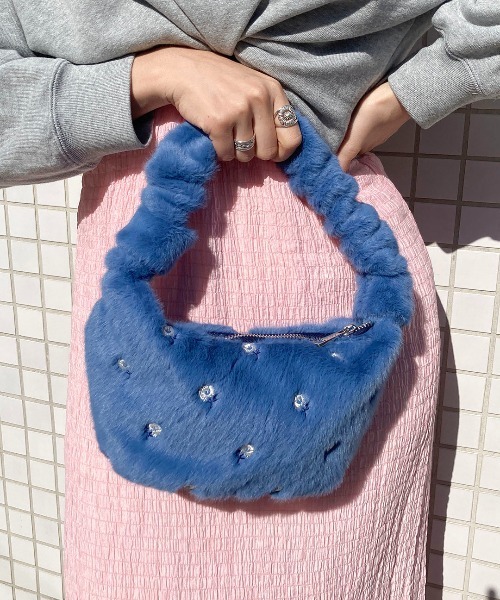 Casselini（キャセリーニ）の「Casselini(キャセリーニ)フラワー刺繍バッグ（ハンドバッグ・レディース・オレンジ/オフホワイト/ブルー・FREE）」の19枚目の写真