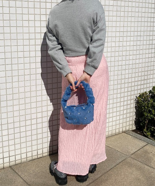 Casselini（キャセリーニ）の「Casselini(キャセリーニ)フラワー刺繍バッグ（ハンドバッグ・レディース・オレンジ/オフホワイト/ブルー・FREE）」の22枚目の写真