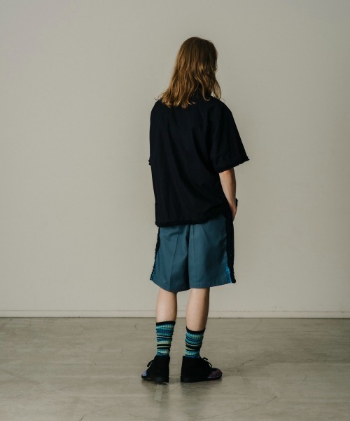FACETASM（ファセッタズム）の「FRILL SHORT SLEEVE SHIRT（シャツ/ブラウス・メンズ・ネイビー/ライトブルー・4/5）」の11枚目の写真