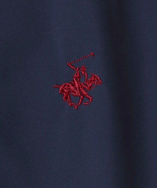 BEVERLY HILLS POLO CLUB（ビバリーヒルズポロクラブ）の「BEVERLY HILLS POLO CLUB/ビバリーヒルズポロクラブ Harrington Jacket/撥水 防風 ストレッチ ベンチレーション ロゴ ワンポイント刺繍 ハリントンジャケット/スイングトップ/ブルゾン/レディース メンズ（ブルゾン・メンズ・ブラック/ネイビー/ベージュ・LL/M/L）」の10枚目の写真