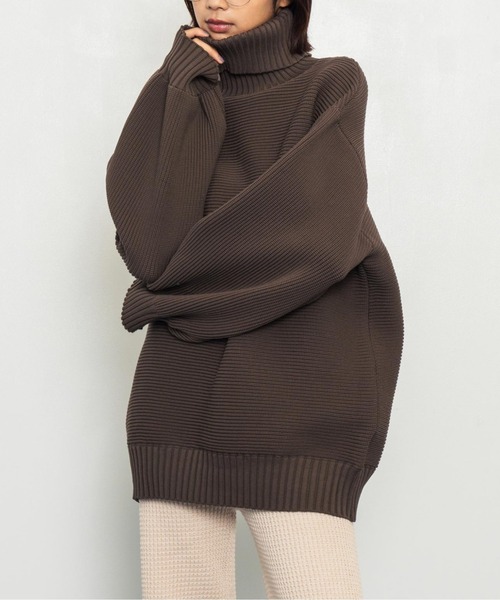 タイムセール‼️acne studios トップス　タートルニット　ダークブラウン 美品】Acne Studios 18AW オーバーサイズ タートルネックニット - メルカリ