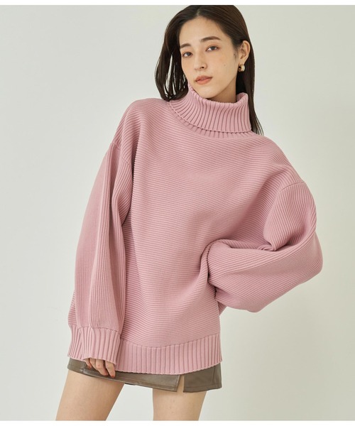 ANAP（アナップ）の「モチモチタートルネックニットトップス（ニット