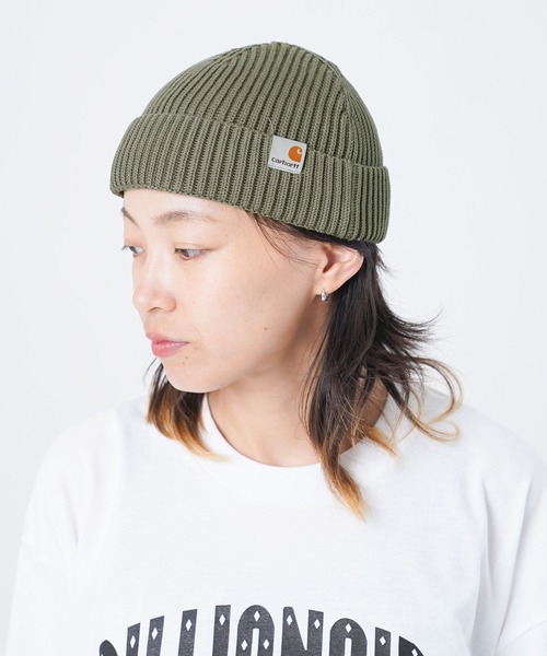Carhartt WIP(カーハートダブリューアイピー)の「carhartt WIP BANKS BEANIE I032220(ニットキャップ/ビーニー・メンズ・ベージュ/グリーン/ブラック・ONE SIZE)」の6枚目の写真