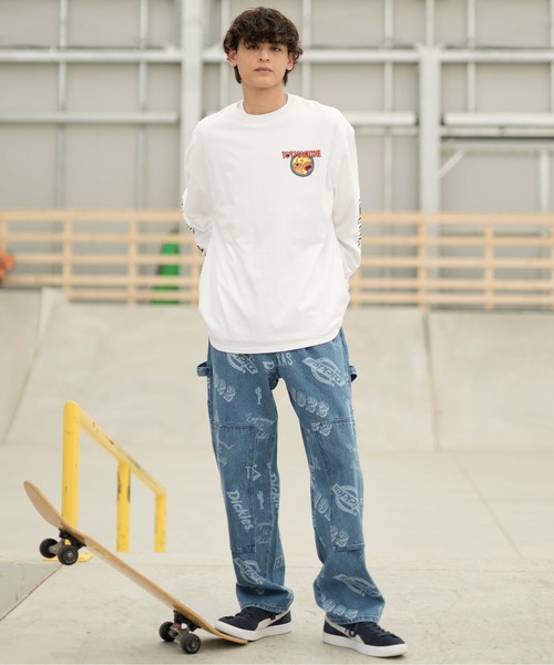 Dickies(ディッキーズ)の「Dickies/ディッキーズ パンツ デニム ワイドシルエット ムラサキスポーツ別注 80233000(デニムパンツ・メンズ・ブラック/ブルー・L/M/S)」の9枚目の写真