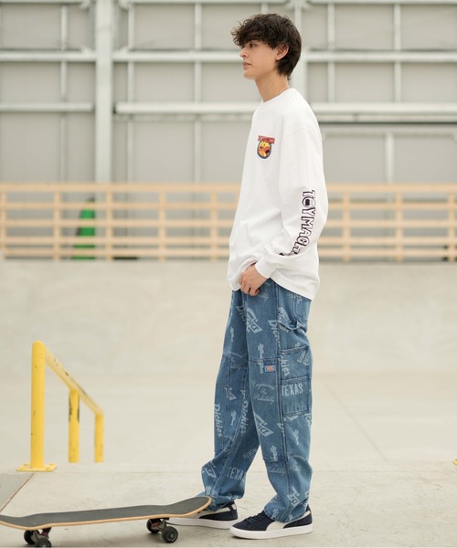 Dickies(ディッキーズ)の「Dickies/ディッキーズ パンツ デニム ワイドシルエット ムラサキスポーツ別注 80233000(デニムパンツ・メンズ・ブラック/ブルー・L/M/S)」の10枚目の写真