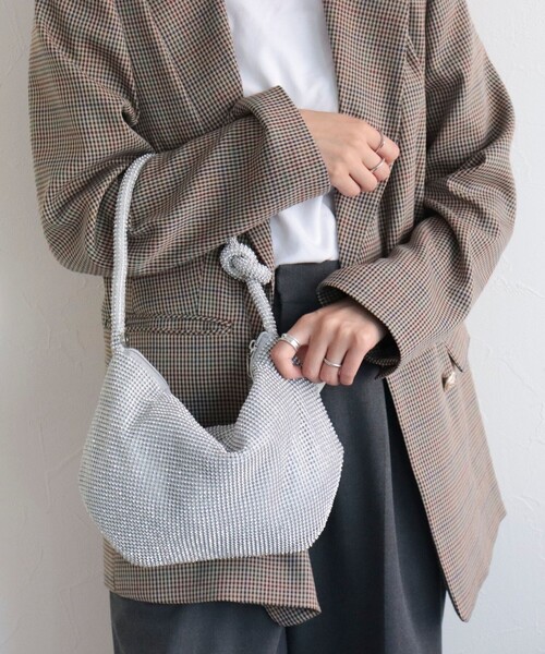 fredy emue（フレディエミュ）の「ラインストーン三日月2wayショルダーバッグ（ショルダーバッグ・レディース・ブロンズ/シルバー・FREE）」の6枚目の写真