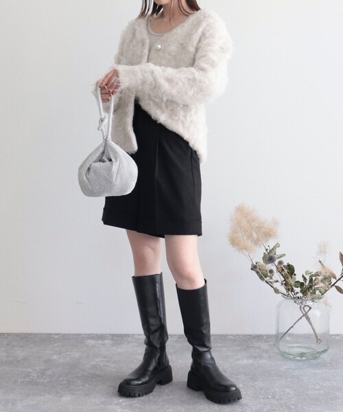 fredy emue（フレディエミュ）の「ラインストーン三日月2wayショルダーバッグ（ショルダーバッグ・レディース・ブロンズ/シルバー・FREE）」の7枚目の写真