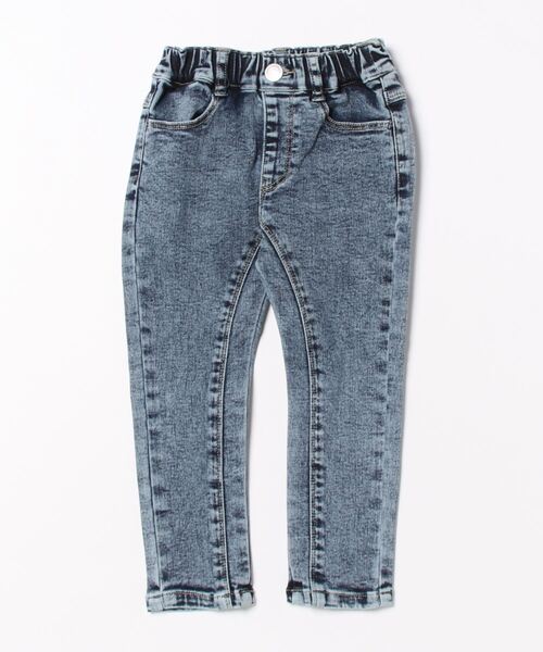 L.COPECK（エルコペック）の「加工ハイブリッドデニムパンツ（デニムパンツ・キッズ・ブルー/ネイビー/ブルー系・130cm/120cm/110cm/140cm/100cm）」の2枚目の写真