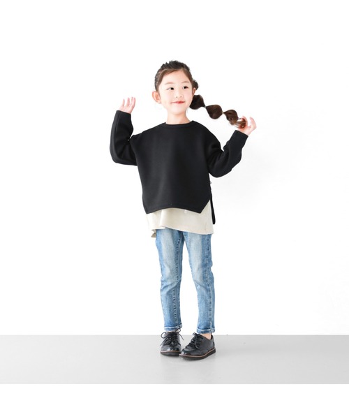 L.COPECK（エルコペック）の「加工ハイブリッドデニムパンツ（デニムパンツ・キッズ・ブルー/ネイビー/ブルー系・130cm/120cm/110cm/140cm/100cm）」の5枚目の写真