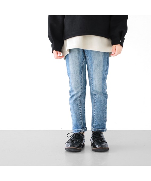 L.COPECK（エルコペック）の「加工ハイブリッドデニムパンツ（デニムパンツ・キッズ・ブルー/ネイビー/ブルー系・130cm/120cm/110cm/140cm/100cm）」の6枚目の写真