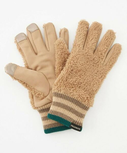 FRAPBOIS（フラボア）の「ボアグローブ（手袋・レディース・ベージュ/ブラック・FREE）」の15枚目の写真