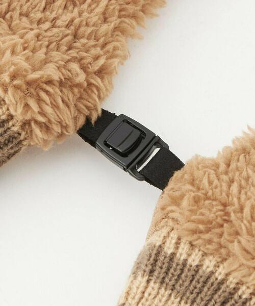 FRAPBOIS（フラボア）の「ボアグローブ（手袋・レディース・ベージュ/ブラック・FREE）」の10枚目の写真