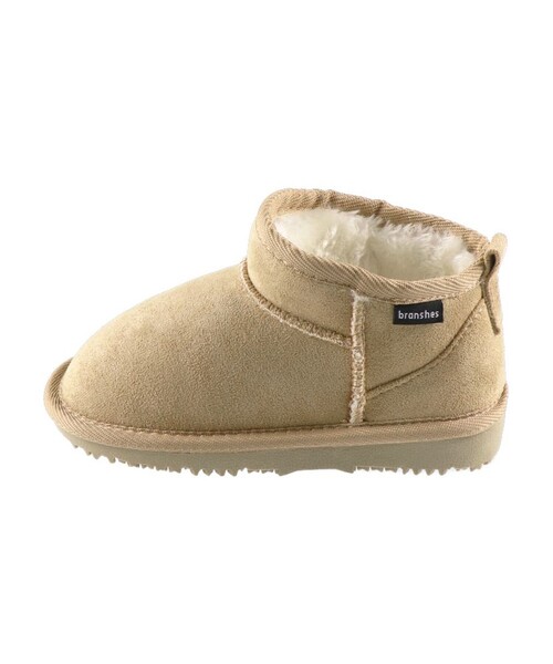 BRANSHES（ブランシェス）の「フェイクムートンショートブーツ（ブーツ・キッズ・ブラック/ベージュ・16.0cm/18.0cm/17.0cm/20.0cm/19.0cm）」の5枚目の写真