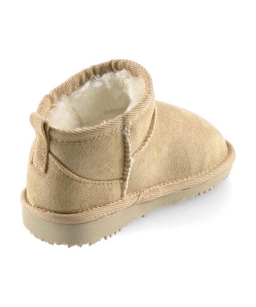 BRANSHES（ブランシェス）の「フェイクムートンショートブーツ（ブーツ・キッズ・ブラック/ベージュ・16.0cm/18.0cm/17.0cm/20.0cm/19.0cm）」の6枚目の写真