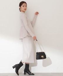 PROPORTION BODY DRESSING | イレヘムペプラムニットＳＥＴ　ＵＰ / 1214140009(ワンピース)