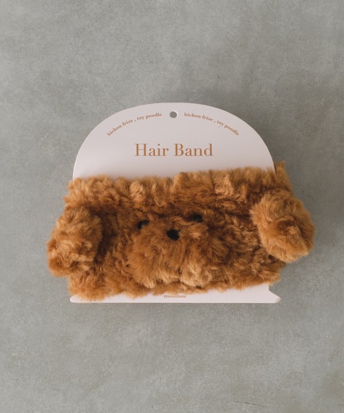 BIRTHDAY BAR(バースデイバー)の「monmon ヘアバンド(ルームウェア/パジャマ・レディース・アイボリー/ブラウン・フリー)」の1枚目の写真