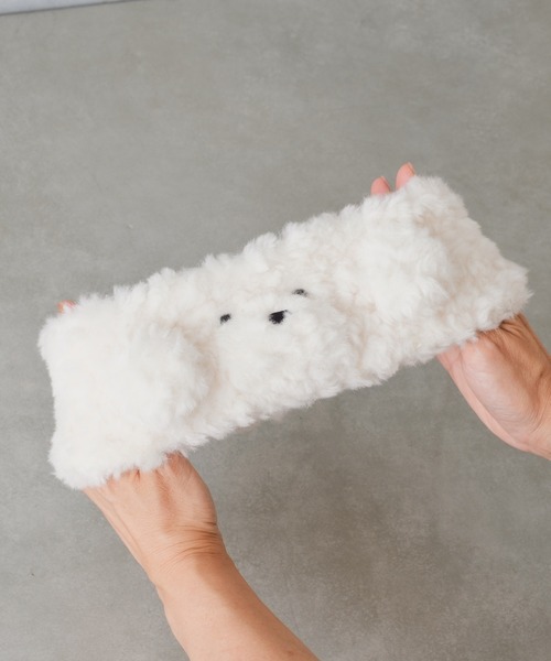 BIRTHDAY BAR(バースデイバー)の「monmon ヘアバンド(ルームウェア/パジャマ・レディース・アイボリー/ブラウン・フリー)」の2枚目の写真