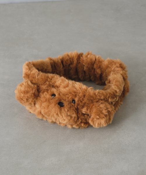 BIRTHDAY BAR(バースデイバー)の「monmon ヘアバンド(ルームウェア/パジャマ・レディース・アイボリー/ブラウン・フリー)」の7枚目の写真