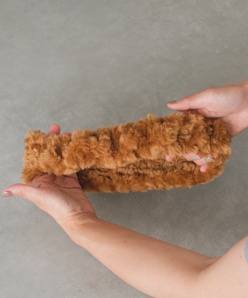 BIRTHDAY BAR(バースデイバー)の「monmon ヘアバンド(ルームウェア/パジャマ・レディース・アイボリー/ブラウン・フリー)」の10枚目の写真