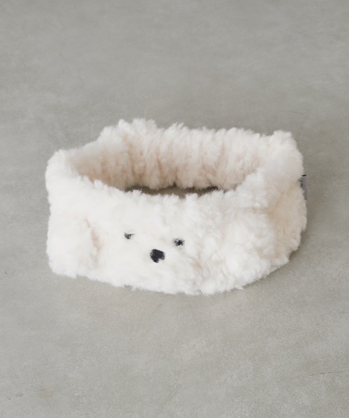 BIRTHDAY BAR(バースデイバー)の「monmon ヘアバンド(ルームウェア/パジャマ・レディース・アイボリー/ブラウン・フリー)」の5枚目の写真