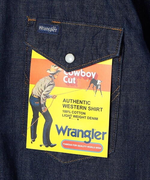 Wrangler(ラングラー)の「Wrangler/ラングラー 127MW WESTERN SHIRTS / ウェスタンデニムシャツ / WM1027-300(シャツ/ブラウス・レディース・ネイビー・MEDIUM/X-LARGE/SMALL/LARGE)」の6枚目の写真