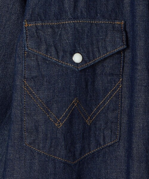 Wrangler(ラングラー)の「Wrangler/ラングラー 127MW WESTERN SHIRTS / ウェスタンデニムシャツ / WM1027-300(シャツ/ブラウス・レディース・ネイビー・MEDIUM/X-LARGE/SMALL/LARGE)」の7枚目の写真