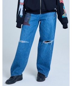 セール】FRONT LACE UP FLARE DENIM フレアデニム（デニムパンツ