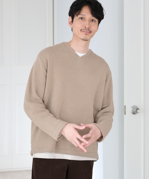 GLOBAL WORK(グローバルワーク)の「あったかインナーSET/Vネック/963112(Tシャツ/カットソー・メンズ・チャコールグレー/ライトブルー/ライトグレー/ベージュ・SMALL/LARGE/MEDIUM/X-LARGE)」の1枚目の写真