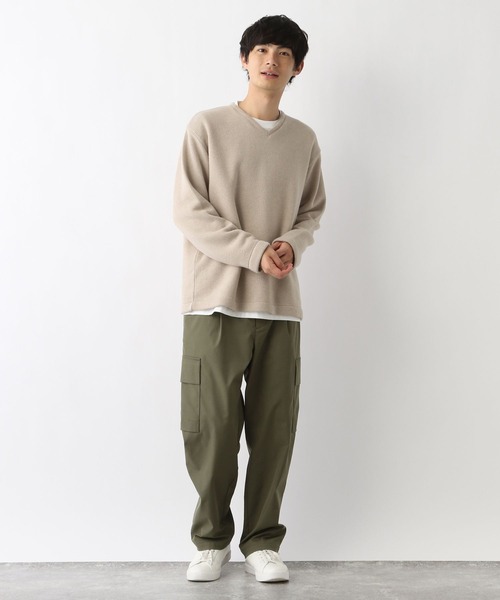 GLOBAL WORK(グローバルワーク)の「あったかインナーSET/Vネック/963112(Tシャツ/カットソー・メンズ・チャコールグレー/ライトブルー/ライトグレー/ベージュ・SMALL/LARGE/MEDIUM/X-LARGE)」の6枚目の写真