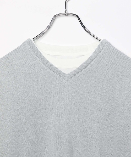 GLOBAL WORK(グローバルワーク)の「あったかインナーSET/Vネック/963112(Tシャツ/カットソー・メンズ・チャコールグレー/ライトブルー/ライトグレー/ベージュ・SMALL/LARGE/MEDIUM/X-LARGE)」の17枚目の写真