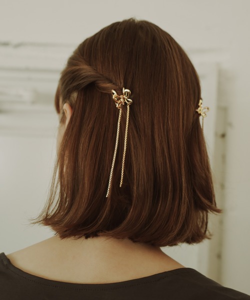 GOLDY（ゴールディ）の「リル バタフライ クリップ（バレッタ/ヘアクリップ・レディース・ゴールド/ブラック/シルバー・FREE）」の1枚目の写真