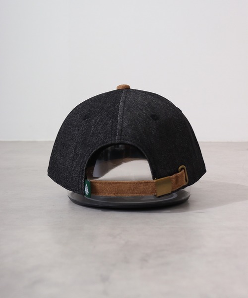 Woods（ウッズ）の「WOODS WOODSスウェードデニムコンビCAP（キャップ・メンズ・ブラック系1/ブラック/ネイビー・FREE）」の19枚目の写真