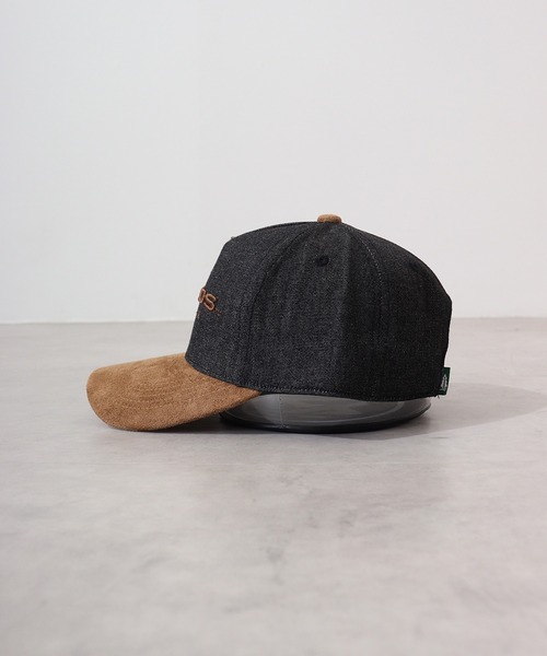 Woods（ウッズ）の「WOODS WOODSスウェードデニムコンビCAP（キャップ・メンズ・ブラック系1/ブラック/ネイビー・FREE）」の16枚目の写真