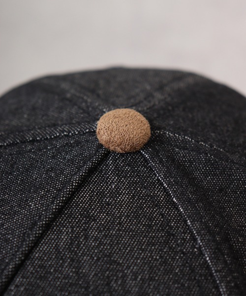 Woods（ウッズ）の「WOODS WOODSスウェードデニムコンビCAP（キャップ・メンズ・ブラック系1/ブラック/ネイビー・FREE）」の12枚目の写真