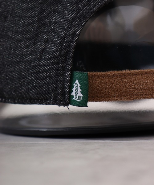 Woods（ウッズ）の「WOODS WOODSスウェードデニムコンビCAP（キャップ・メンズ・ブラック系1/ブラック/ネイビー・FREE）」の10枚目の写真