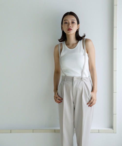 sail(サイル)の「【販売終了】【sail】タンクトップ 小さいサイズ【低身長・小柄女性向けサイズ】(タンクトップ・レディース・オフホワイト・01)」の2枚目の写真