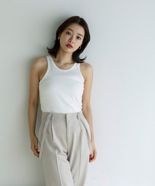 sail(サイル)の「【販売終了】【sail】タンクトップ 小さいサイズ【低身長・小柄女性向けサイズ】(タンクトップ・レディース・オフホワイト・01)」の5枚目の写真