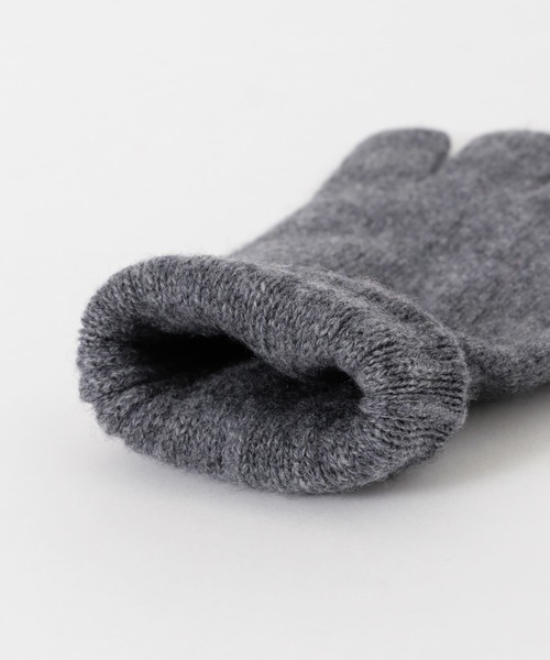 WILLIAM BRUNTON(ウィリアムブラントン)の「William Brunton Hand Knits CashmereFingerlessGlove(手袋・メンズ・ブラウン系その他/グレー/ブラック・-)」の8枚目の写真