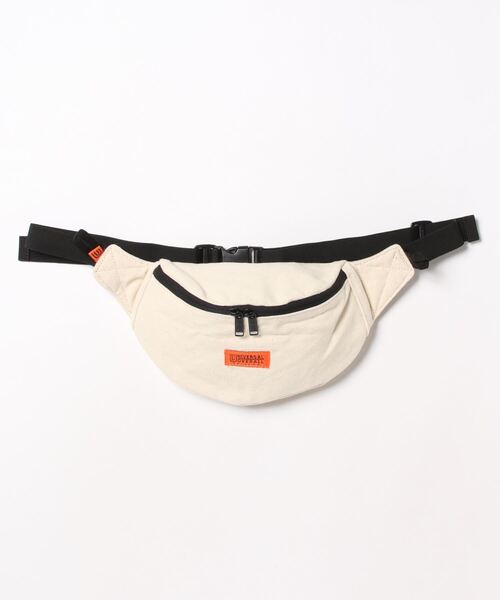 UNIVERSAL OVERALL（ユニバーサルオーバーオール）の「UNIVERSAL OVERALL / UO souvenir cotton waist bag / UVO-084（ボディバッグ/ウエストポーチ・レディース・ホワイト/ブラック・ONESIZE）」の7枚目の写真