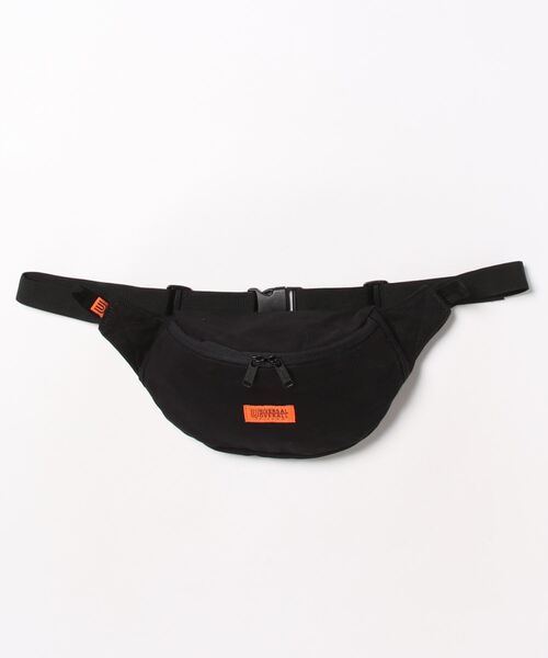 UNIVERSAL OVERALL（ユニバーサルオーバーオール）の「UNIVERSAL OVERALL / UO souvenir cotton waist bag / UVO-084（ボディバッグ/ウエストポーチ・レディース・ホワイト/ブラック・ONESIZE）」の8枚目の写真