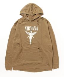 【THRIFTY LOOK スリフティールック】WORN-OUT BAND HOODIE 　パーカー